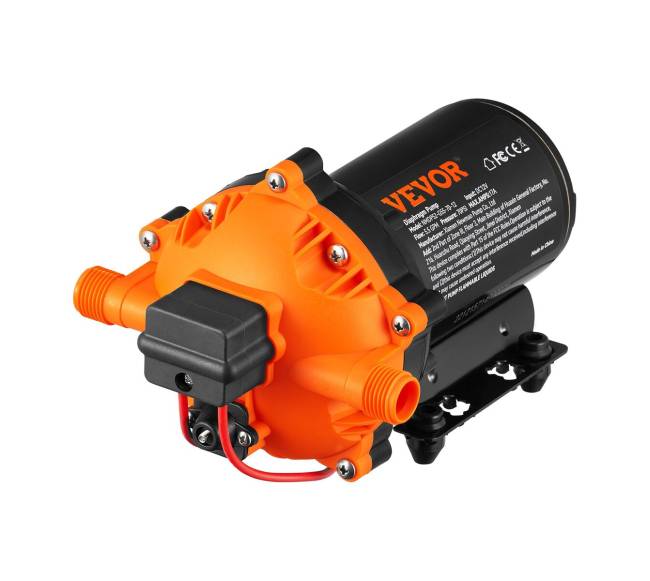 Vandens diafragminis siurblys, 12V, 5.5 GPM, 70 PSI9