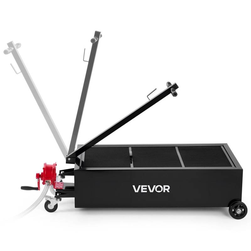 Žeminis tepalo surinkimo padėklas su rankine pompa0