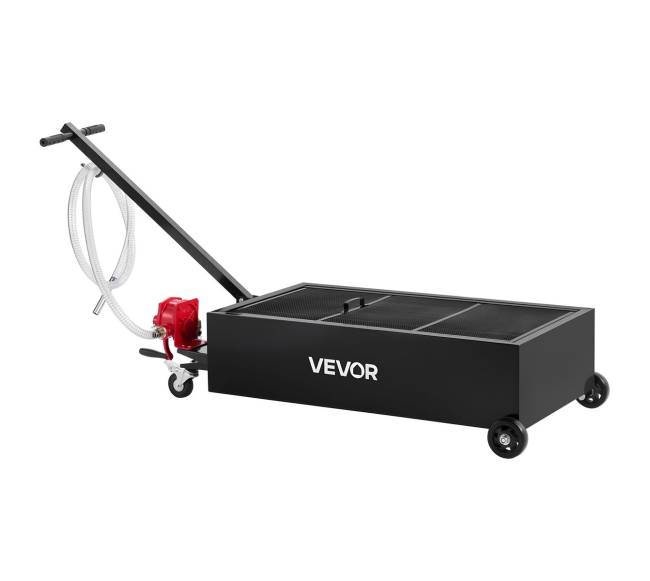 Žeminis tepalo surinkimo padėklas su rankine pompa8