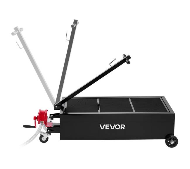 Žeminis tepalo surinkimo padėklas su rankine pompa9