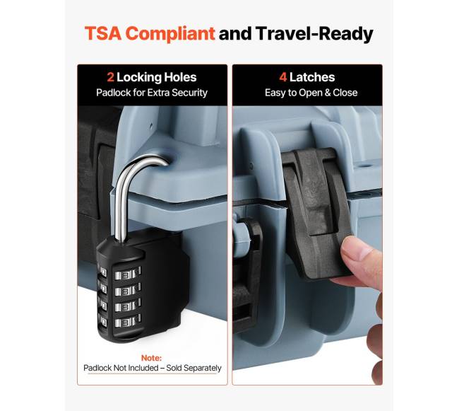 Kietas šautuvo dėklas su ratukais ir spynomis4