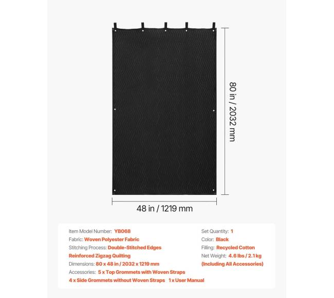 Garso slopinimo antklodės, 203 x 122 cm6