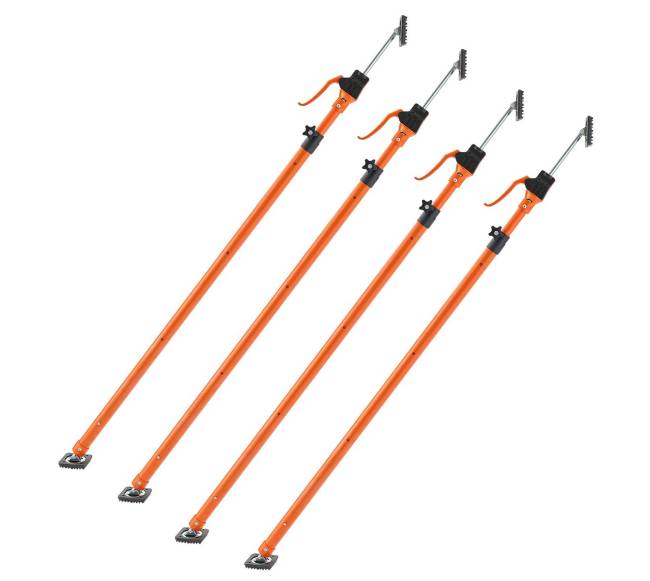 Spintelės kėlimo atramos, 4 vnt, 125-291 cm0