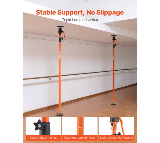 Spintelės kėlimo atramos, 4 vnt, 125-291 cm4