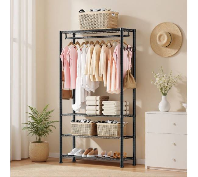 drabužių stovas su 4 reguliuojamais lygiais7