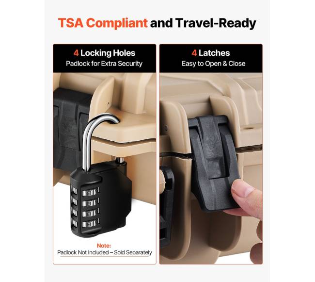 Tvirta rakinama šautuvų dėžė ant ratukų4