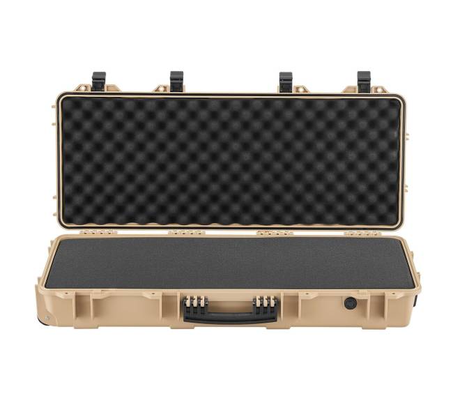 Tvirta rakinama šautuvų dėžė ant ratukų8