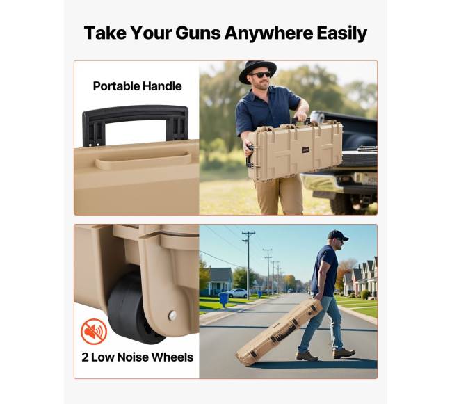 Kietas šautuvo dėklas su išankstinėmis putomis6