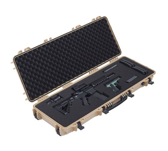 Kietas šautuvo dėklas su išankstinėmis putomis10