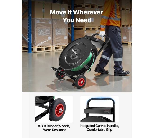 Diržų vežimėlis su stabdymo sistema2