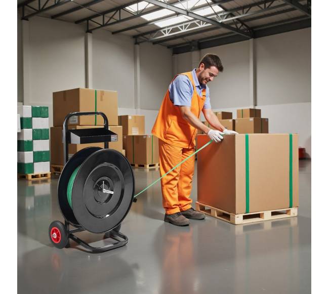 Diržų vežimėlis su stabdymo sistema7