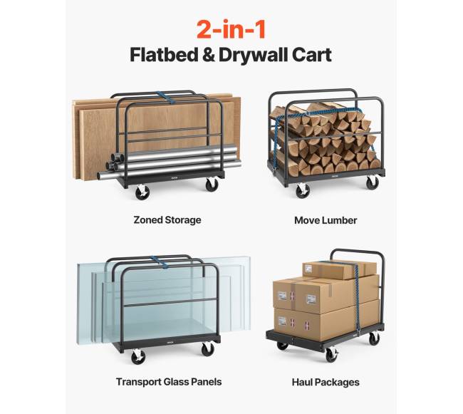 Gipso kartono vežimėlis su 816 kg apkrova2