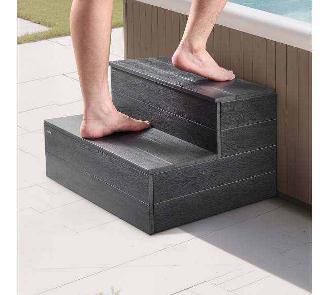 Dviejų pakopų laipteliai lauko spa7