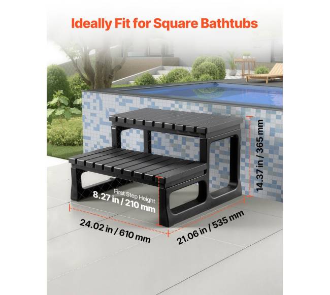 Karštųjų kubilų kopėčios 2 žingsnių4