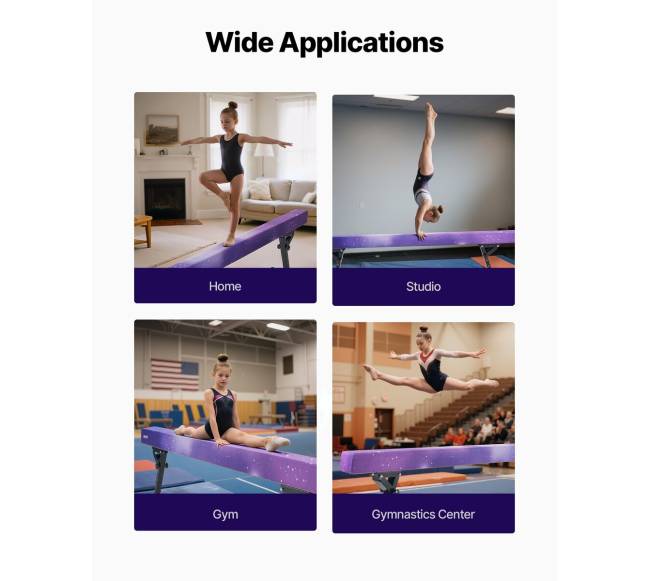 Reguliuojama gimnastikos sija vaikams, 8 pėdų5