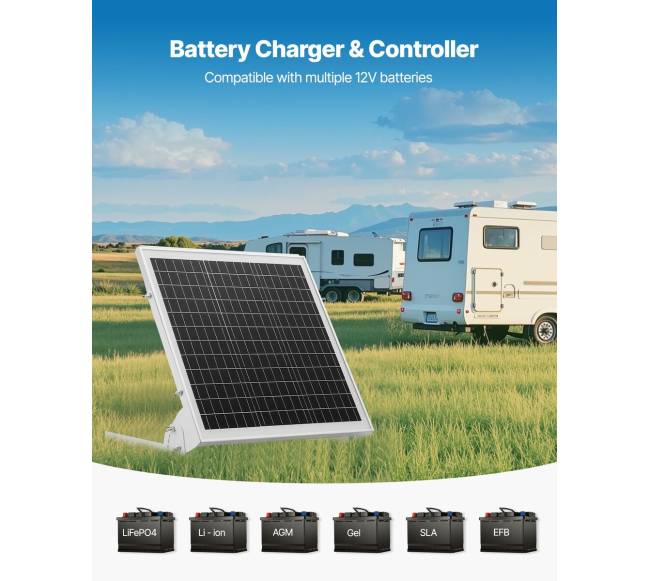 20W saulės baterijos įkroviklis automobiliams ir valtims3