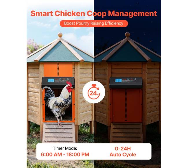 Automatinės vištidės durys su laikmačiu1