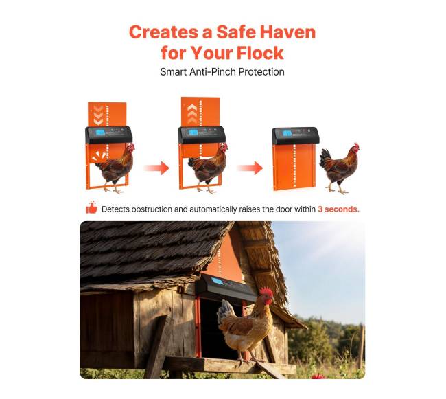 Automatinės vištidės durys su laikmačiu3