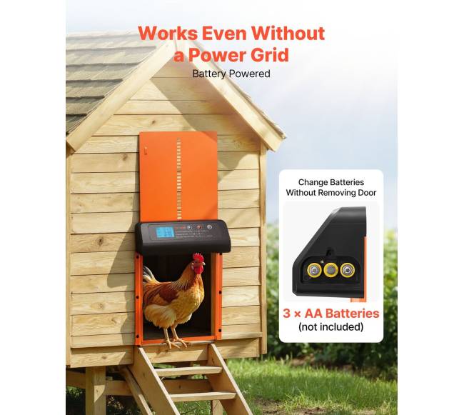 Automatinės vištidės durys su laikmačiu4