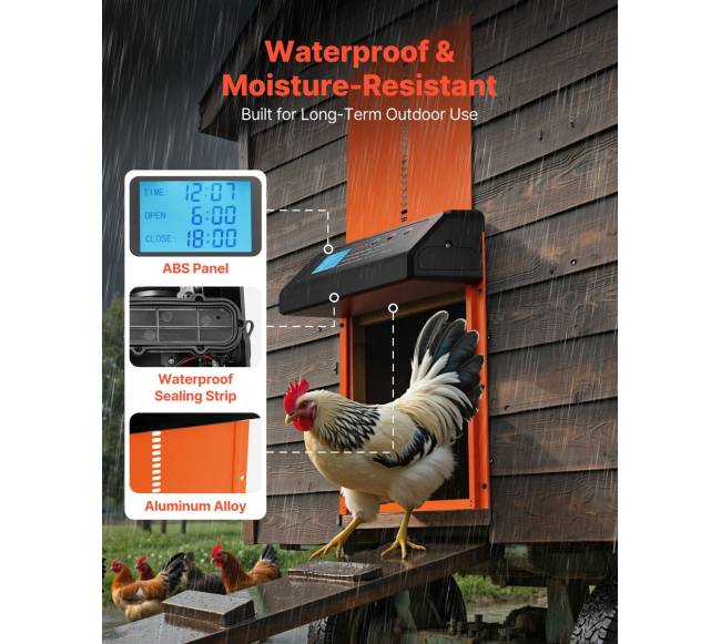 Automatinės vištidės durys su laikmačiu5