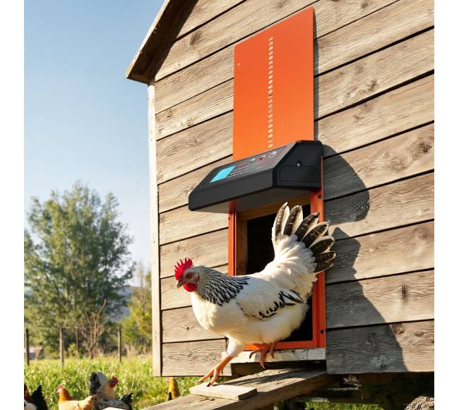 Automatinės vištidės durys su laikmačiu7