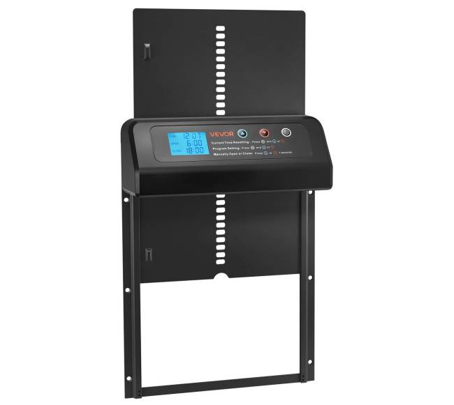 Automatinės vištidės durys su laikmačiu, juodos8