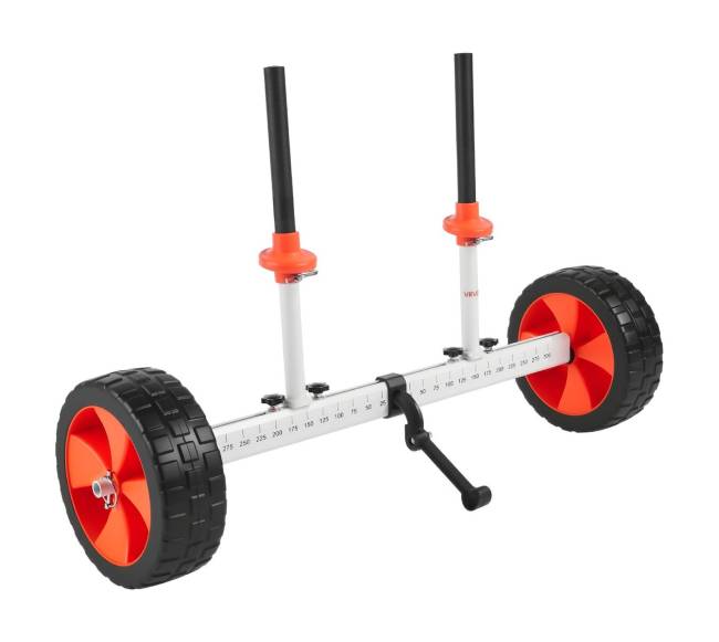 Kanojų ir baidarių vežimėlis su 25 cm PU ratais10