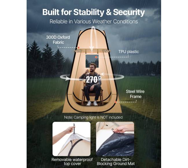 Iškylų palapinė 1 asmeniui, 1.2x1.2m2