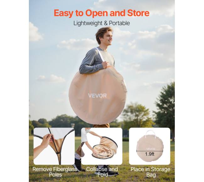 Iškylų palapinė 1 asmeniui, 1.2x1.2m5