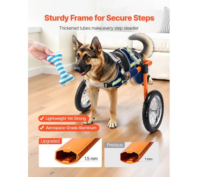 Vežimėlis šunims su galiniais ratais3