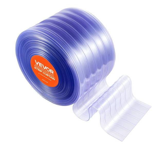 Skaidri PVC užuolaida 45,7 m x 30,5 cm9