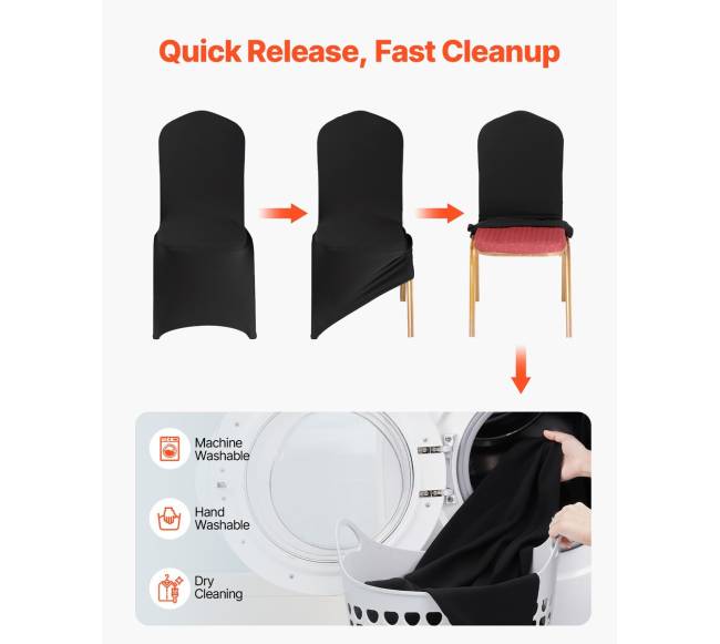 100 vnt. juodų kėdžių užvalkalai4