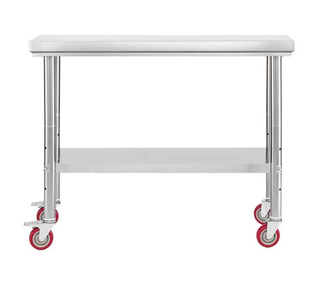 Nerūdijančio plieno stalviršis su ratukais0