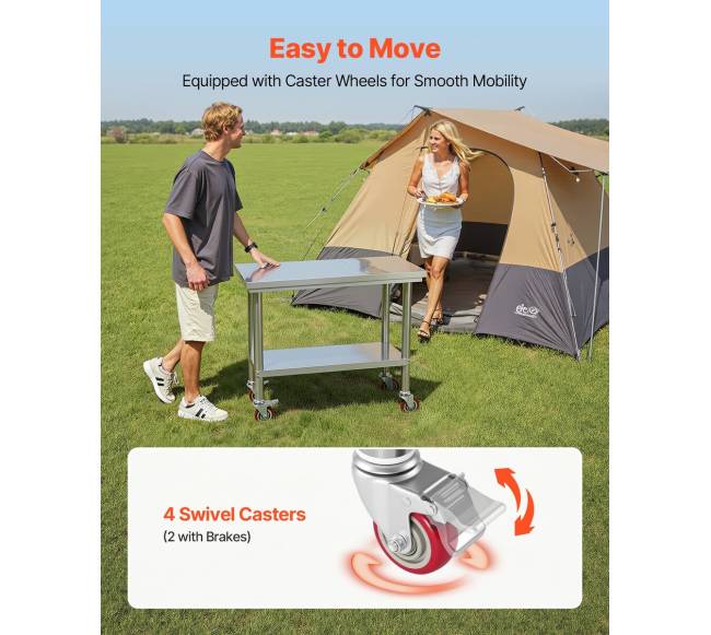 Nerūdijančio plieno stalviršis su ratukais4