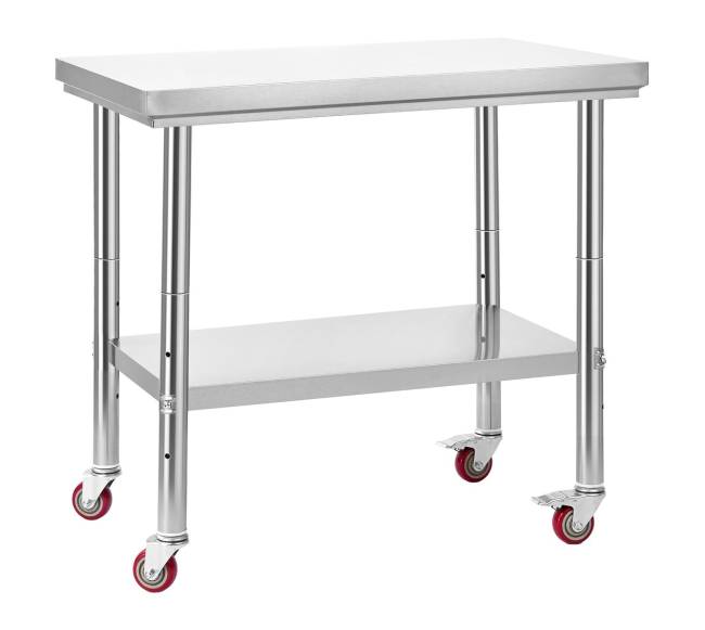 Nerūdijančio plieno stalviršis su ratukais9