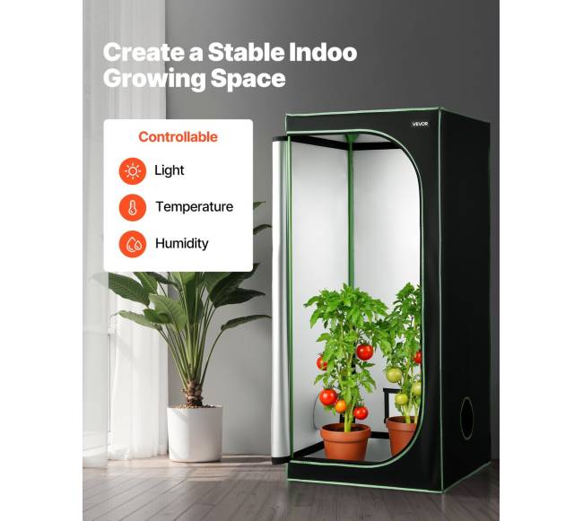 Vidaus auginimo palapinė, 80x80x180 cm1