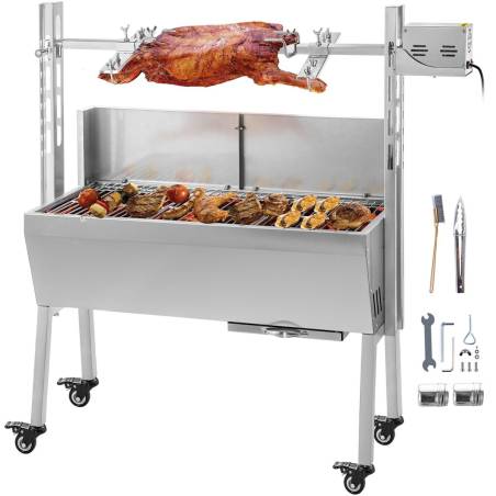 Grilis su įmontuotu iešmu 60 kg lauko naudojimui0
