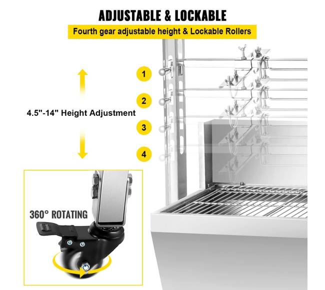 Grilis su įmontuotu iešmu 60 kg lauko naudojimui4