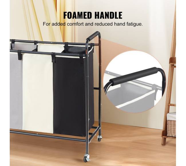 3 skyrių skalbinių krepšys su ratukais5