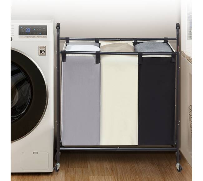 3 skyrių skalbinių krepšys su ratukais7