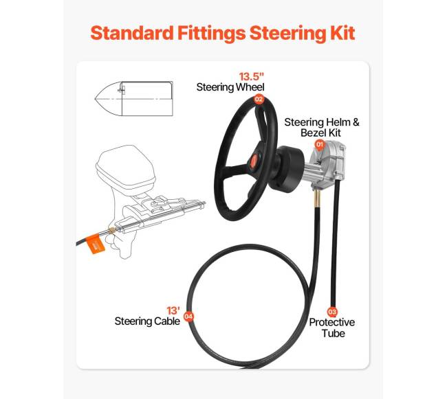 Valties vairo sistema su 13 pėdų kabeliu1