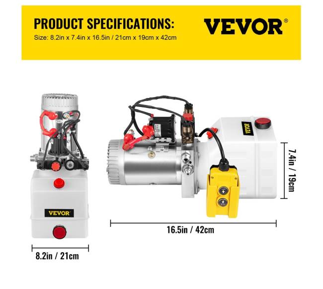 Hidraulinis dvigubo veikimo siurblys 3 litrų talpos6
