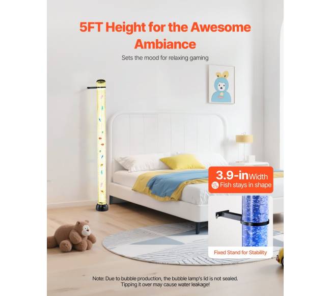 Lempos burbulų vamzdis su 16 spalvų 150 cm3