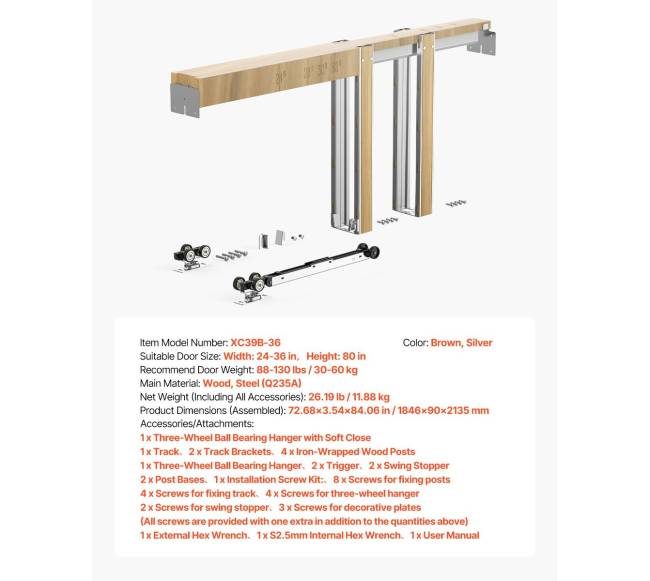 Stumdomų durų rėmas su švelniu uždarymu6