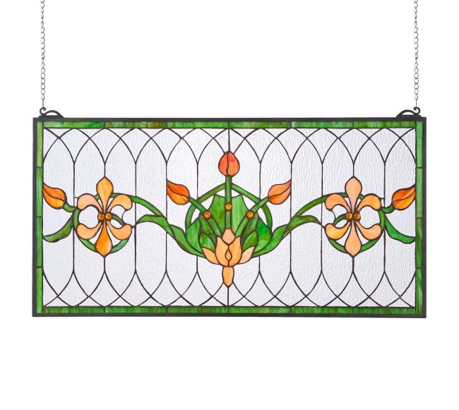 Vitro lango panelė 810 x 433 mm, tiffany stilius0