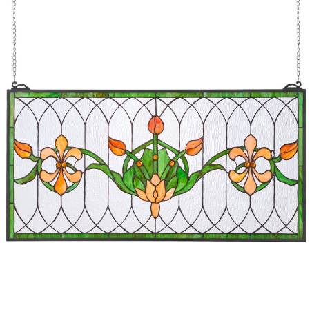 Vitro lango panelė 810 x 433 mm, tiffany stilius0