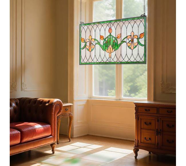 Vitro lango panelė 810 x 433 mm, tiffany stilius7