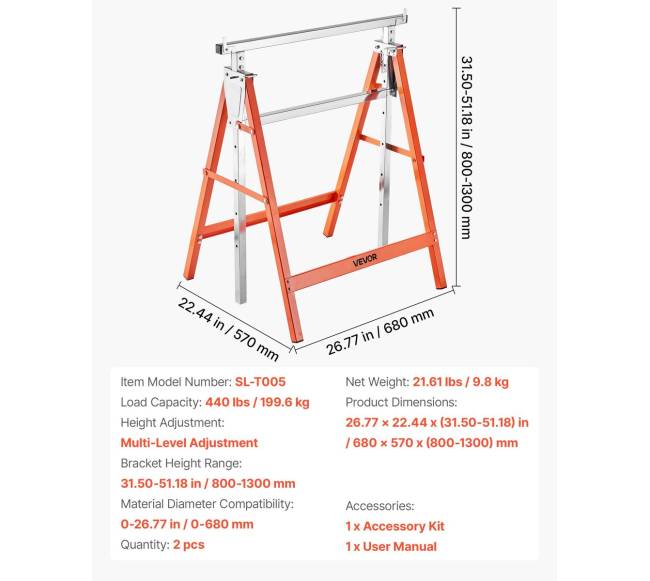Sulankstomi arkliai pjūklams 2 vnt.6
