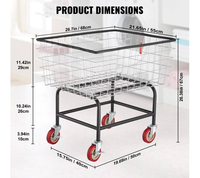 Skalbyklos vežimėlis su ratukais2