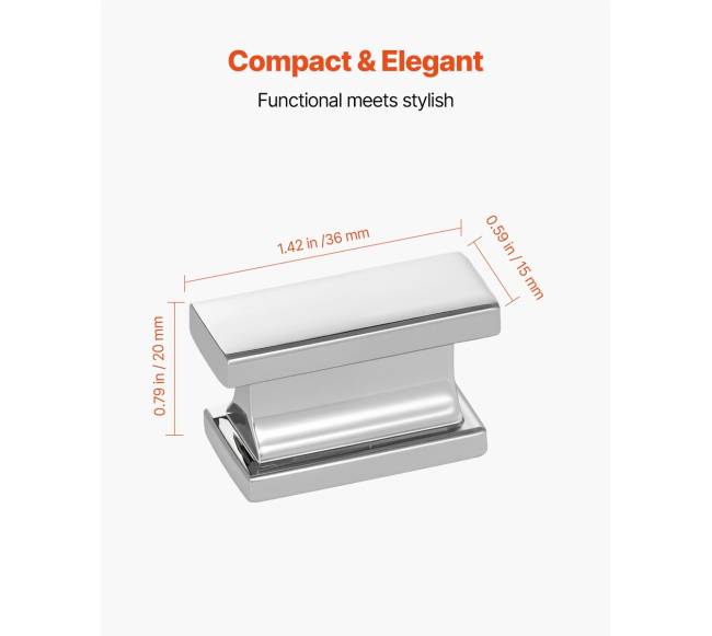 Stačiakampiai cinko lydinio durų rankenėlės1